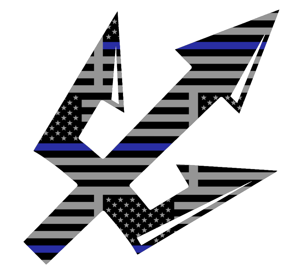UC San Diego Tritons Team Logo Thin Blue Line American Flag Premium DieCut Vinyl Decal PICK SIZE