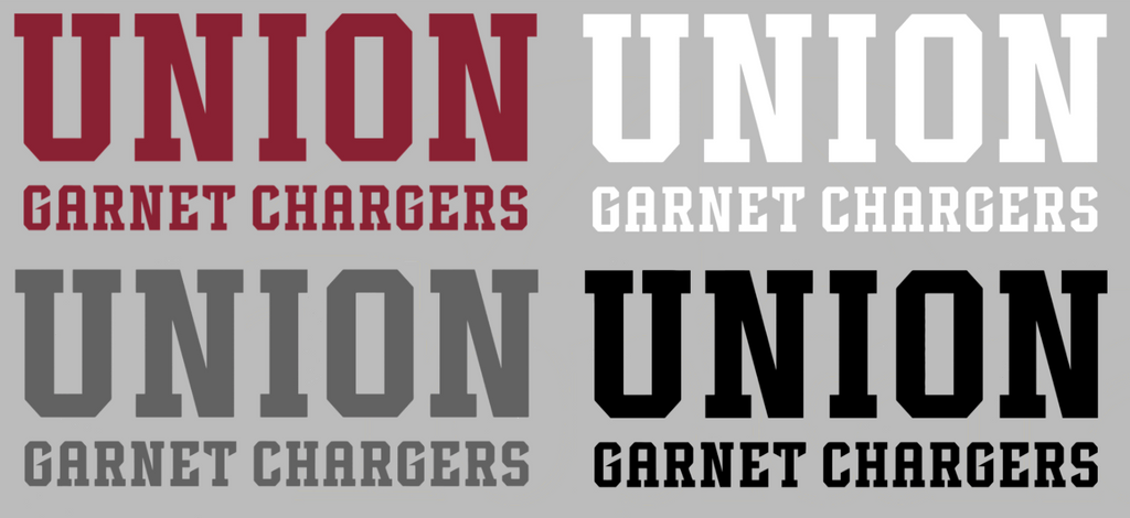Union Dutchmen Team Name Logo Premium DieCut Vinyl Decal PICK COLOR & SIZE