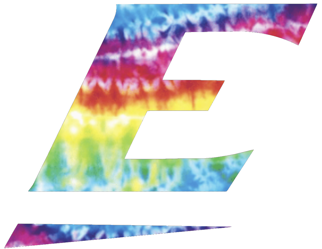Eastern Kentucky Colonels Crucial Catch Cancer Tie Dye Vinyl Decal PICK SIZE