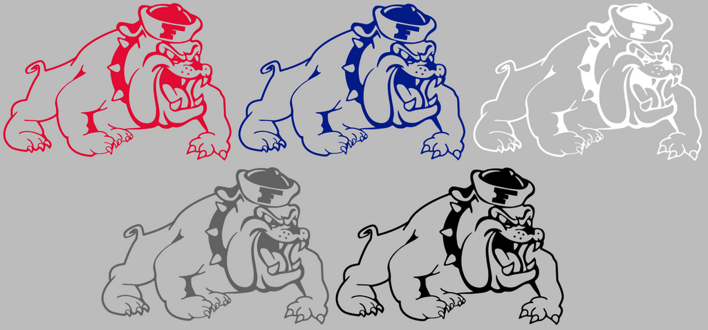 Fresno State Bulldogs Retro Throwback Logo Premium DieCut Vinyl Decal PICK COLOR & SIZE