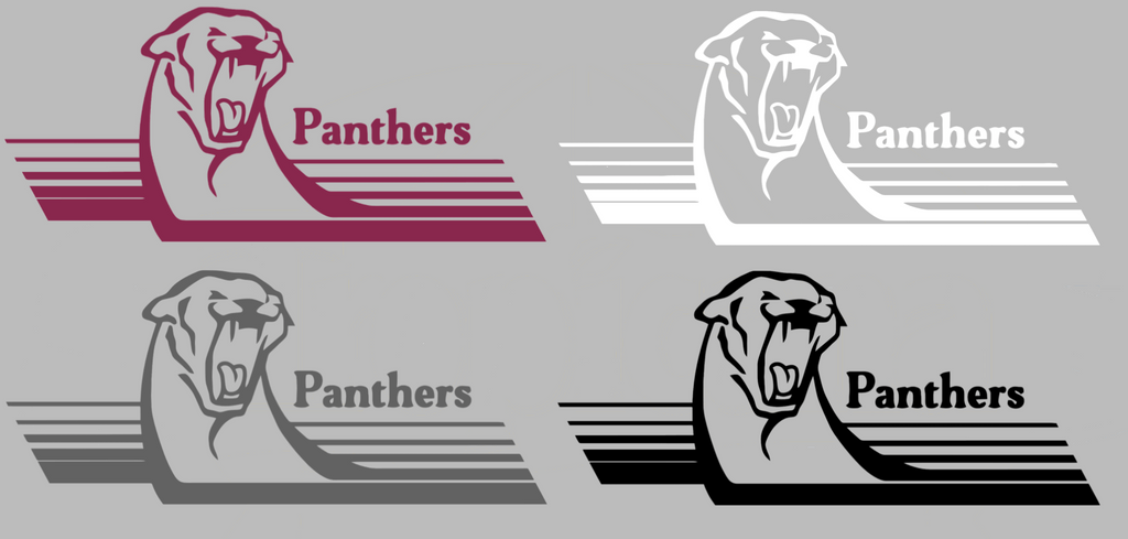 Georgia State Panthers Retro Throwback Logo Premium DieCut Vinyl Decal PICK COLOR & SIZE