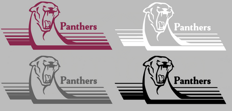 Georgia State Panthers Retro Throwback Logo Premium DieCut Vinyl Decal PICK COLOR & SIZE
