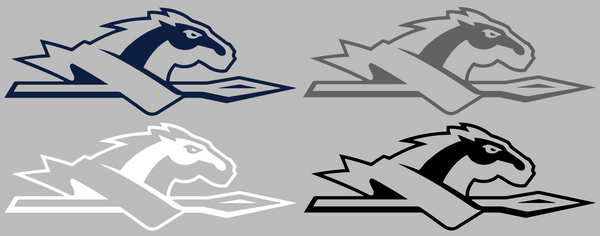 Longwood Lancers Team Logo Premium DieCut Vinyl Decal PICK COLOR & SIZE