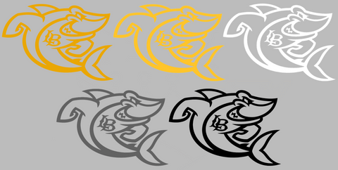 Long Beach State 49ers Shark Mascot Logo Premium DieCut Vinyl Decal PICK COLOR & SIZE