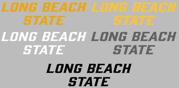 Long Beach State 49ers Team Name Logo Premium DieCut Vinyl Decal PICK COLOR & SIZE