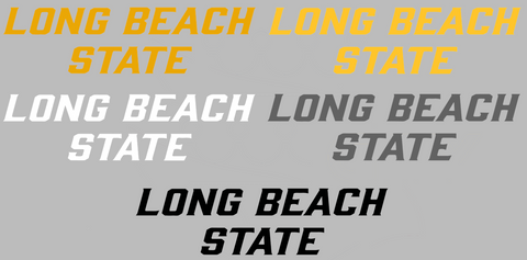 Long Beach State 49ers Team Name Logo Premium DieCut Vinyl Decal PICK COLOR & SIZE