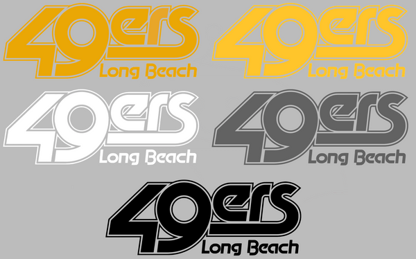 Long Beach State 49ers Retro Throwback Logo Premium DieCut Vinyl Decal PICK COLOR & SIZE