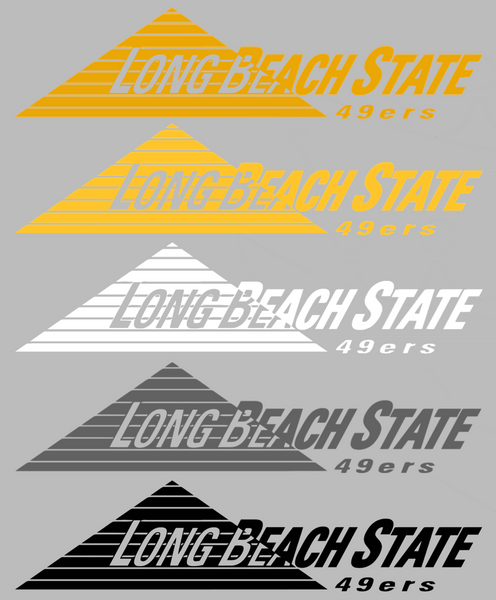 Long Beach State 49ers Retro Throwback Logo Premium DieCut Vinyl Decal PICK COLOR & SIZE