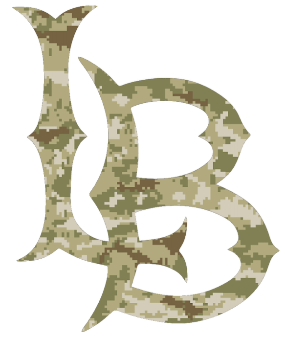 Long Beach State 49ers Salute to Service Camouflage Camo Vinyl Decal PICK SIZE