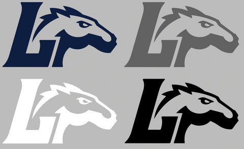 Longwood Lancers Alternate Logo Premium DieCut Vinyl Decal PICK COLOR & SIZE