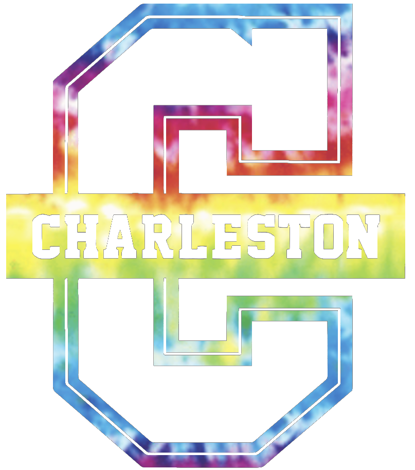 Charleston Cougars Team Logo Crucial Catch Cancer Tie Dye Vinyl Decal PICK SIZE