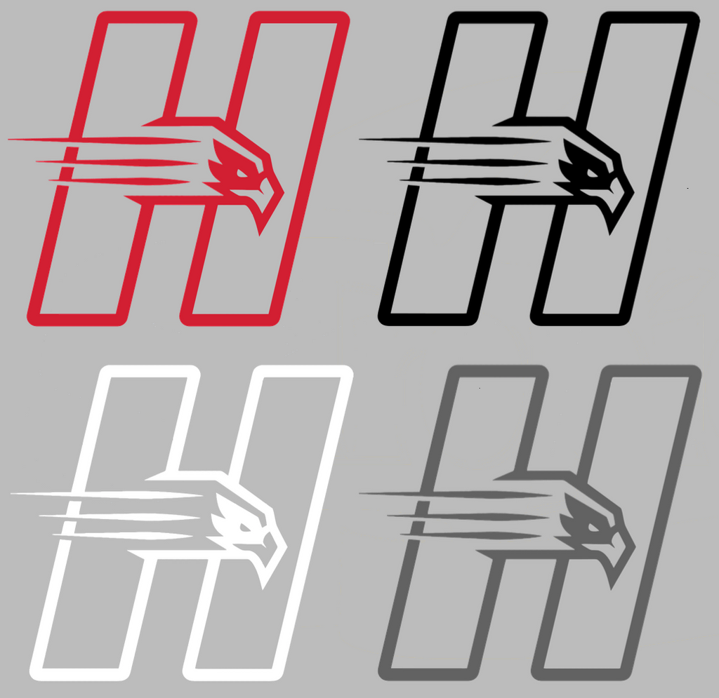Hartford Hawks Team Logo Premium DieCut Vinyl Decal PICK COLOR & SIZE