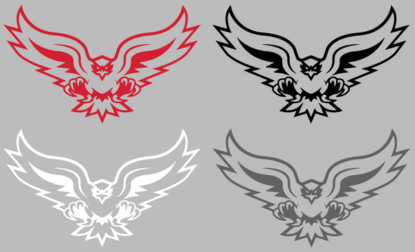 Hartford Hawks Mascot Logo Premium DieCut Vinyl Decal PICK COLOR & SIZE