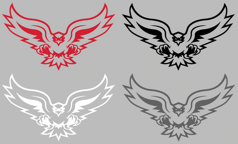 Hartford Hawks Mascot Logo Premium DieCut Vinyl Decal PICK COLOR & SIZE