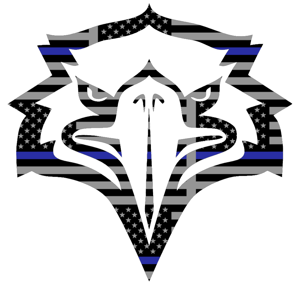 Morehead State Eagles Team Logo Thin Blue Line American Flag Premium DieCut Vinyl Decal PICK SIZE