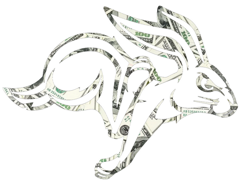 South Dakota State Jackrabbits Team Logo Money Print Premium DieCut Vinyl Decal PICK SIZE