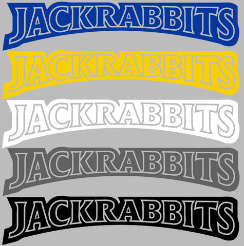 South Dakota State Jackrabbits Team Name Logo Premium DieCut Vinyl Decal PICK COLOR & SIZE