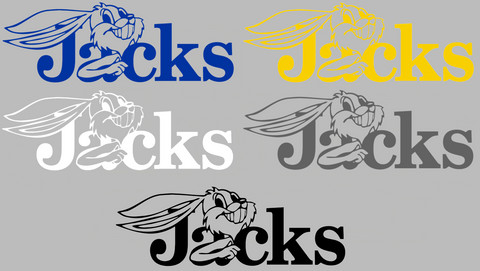 South Dakota State Jackrabbits Retro Throwback Logo Premium DieCut Vinyl Decal PICK COLOR & SIZE