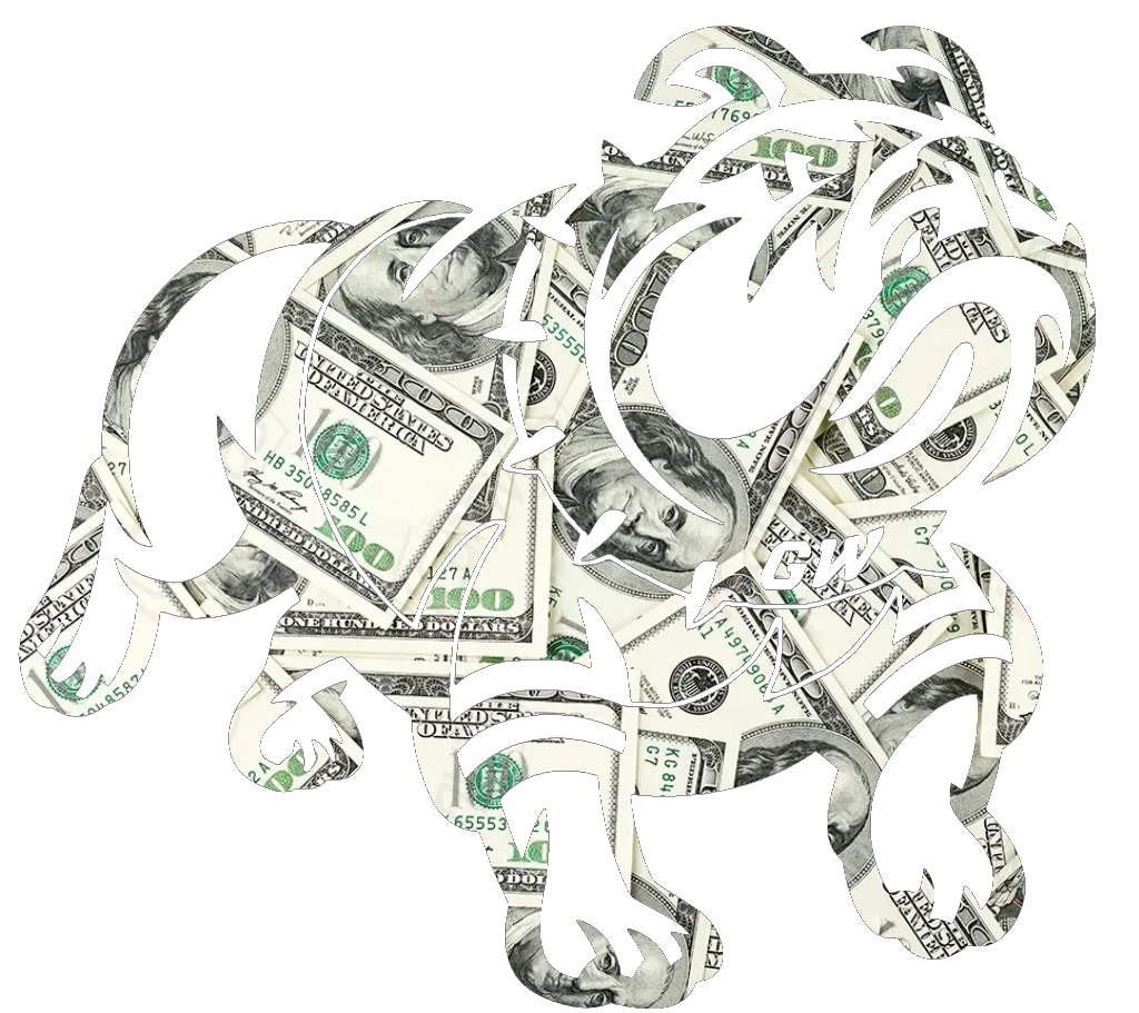 Gardner Webb Bulldogs Team Logo Money Print Premium DieCut Vinyl Decal PICK SIZE