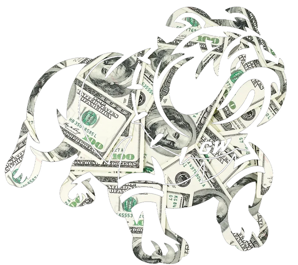 Gardner Webb Bulldogs Team Logo Money Print Premium DieCut Vinyl Decal PICK SIZE