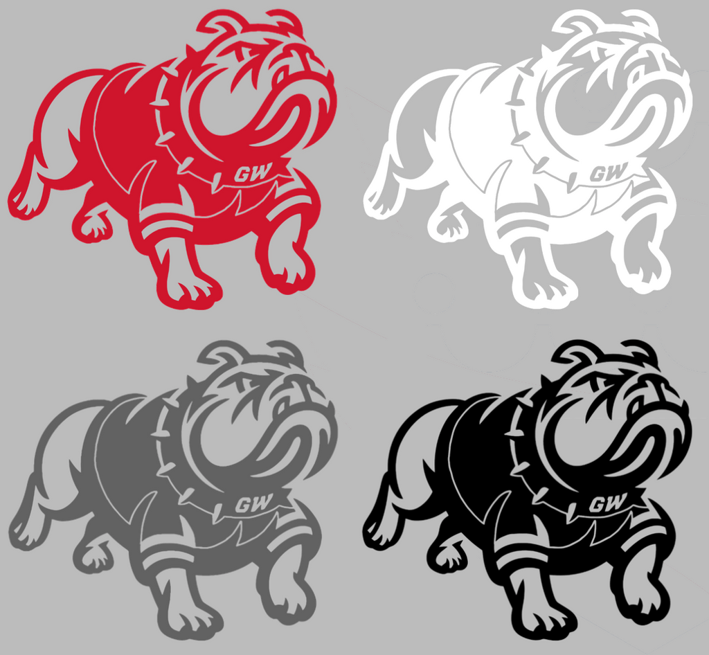 Gardner Webb Bulldogs Team Logo Premium DieCut Vinyl Decal PICK COLOR & SIZE