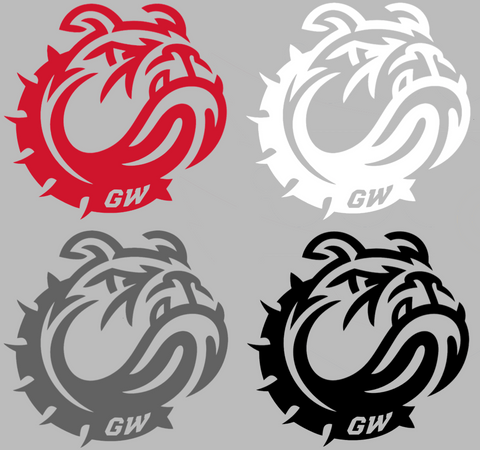Gardner Webb Bulldogs Alternate Logo Premium DieCut Vinyl Decal PICK COLOR & SIZE
