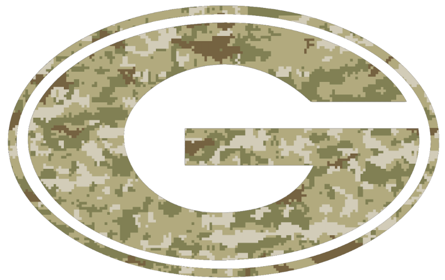 Grambling State Tigers Team Logo Salute to Service Camouflage Camo Vinyl Decal PICK SIZE