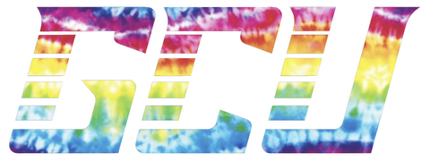 Grand Canyon Antelopes Team Logo Crucial Catch Cancer Tie Dye Vinyl Decal PICK SIZE