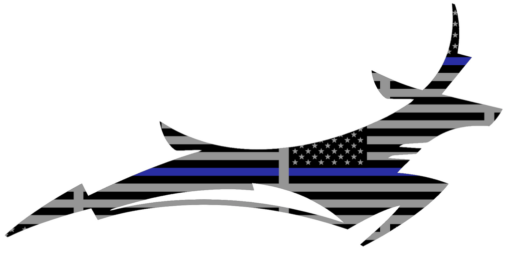 Grand Canyon Antelopes Mascot Logo Thin Blue Line American Flag Premium DieCut Vinyl Decal PICK SIZE