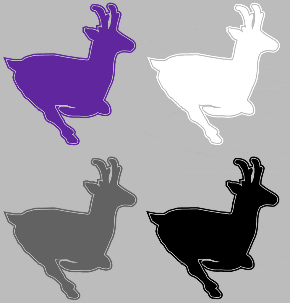 Grand Canyon Antelopes Retro Throwback Logo Premium DieCut Vinyl Decal PICK COLOR & SIZE