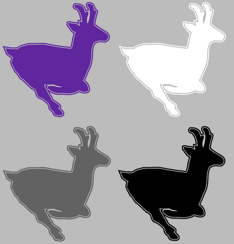 Grand Canyon Antelopes Retro Throwback Logo Premium DieCut Vinyl Decal PICK COLOR & SIZE