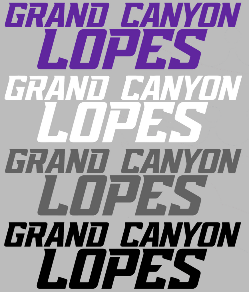 Grand Canyon Antelopes Team Name Logo Premium DieCut Vinyl Decal PICK COLOR & SIZE