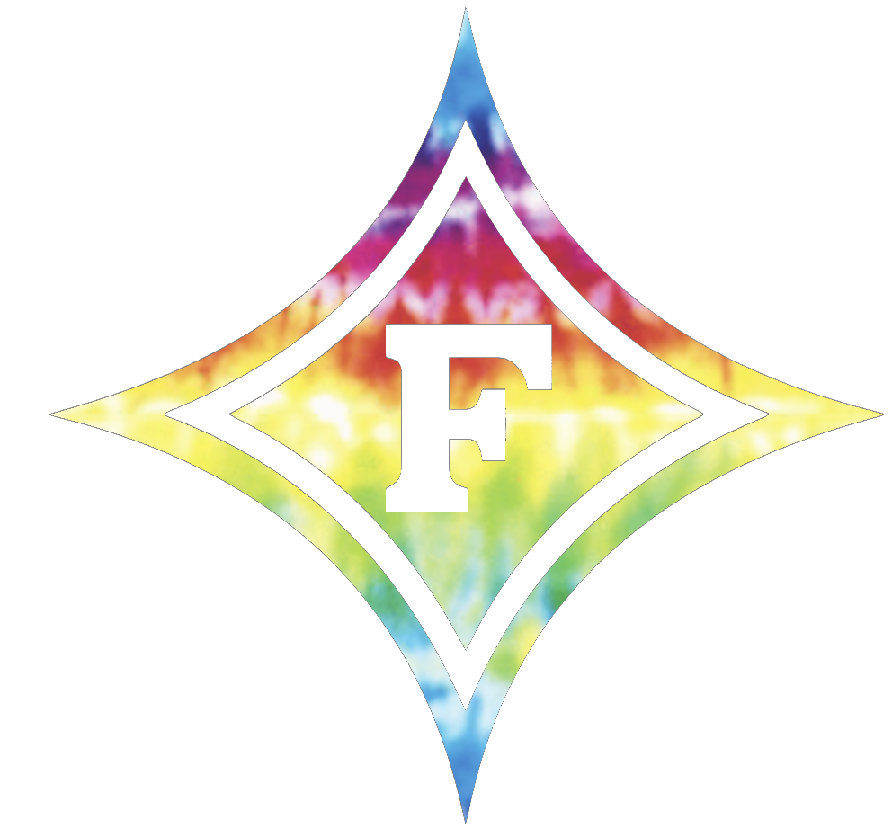 Furman Paladins Team Logo Crucial Catch Cancer Tie Dye Vinyl Decal PICK SIZE