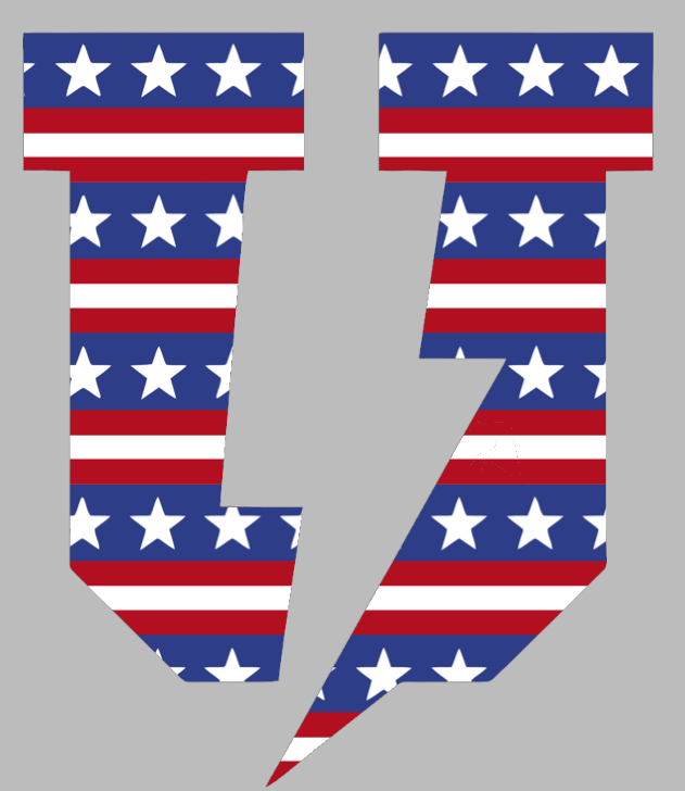 Union Dutchmen Alternate Logo Stars & Stripes USA American Flag Vinyl Decal PICK SIZE