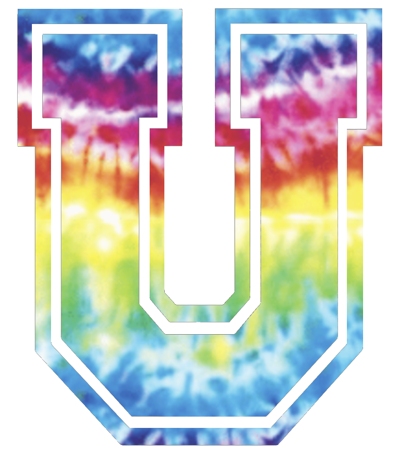 Union Dutchmen Team Logo Crucial Catch Cancer Tie Dye Vinyl Decal PICK SIZE