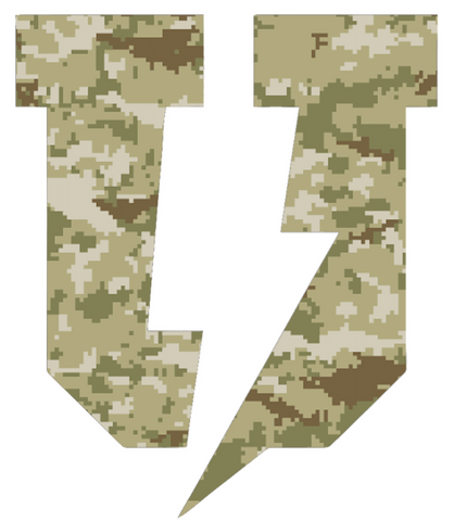 Union Dutchmen Alternate Logo Salute to Service Camouflage Camo Vinyl Decal PICK SIZE