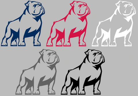 Samford Bulldogs Team Logo Premium DieCut Vinyl Decal PICK COLOR & SIZE