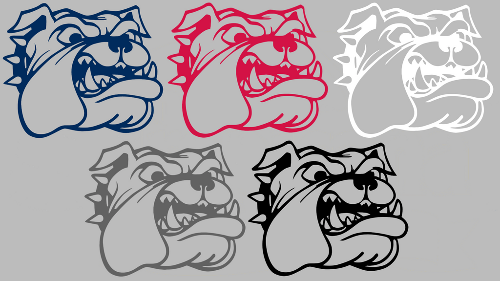 Samford Bulldogs Retro Throwback Logo Premium DieCut Vinyl Decal PICK COLOR & SIZE