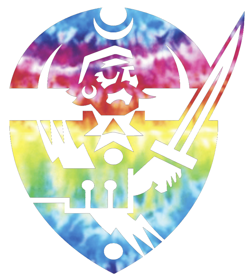 Hampton Pirates Team Logo Crucial Catch Cancer Tie Dye Vinyl Decal PICK SIZE