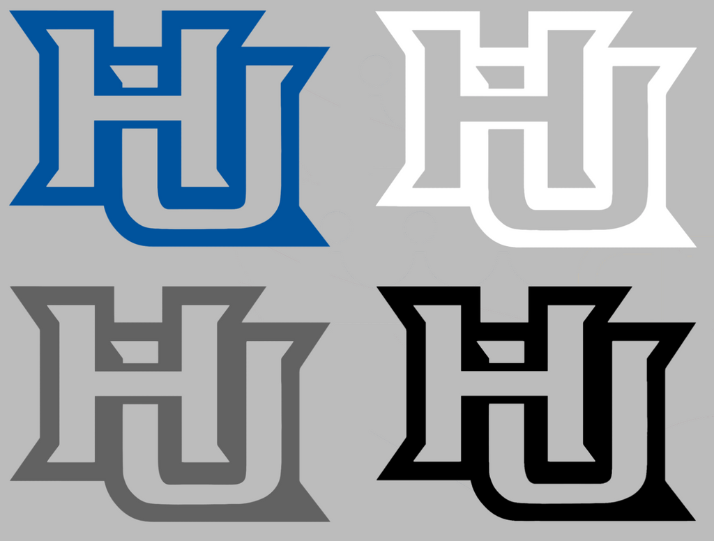 Hampton Pirates HU Logo Premium DieCut Vinyl Decal PICK COLOR & SIZE