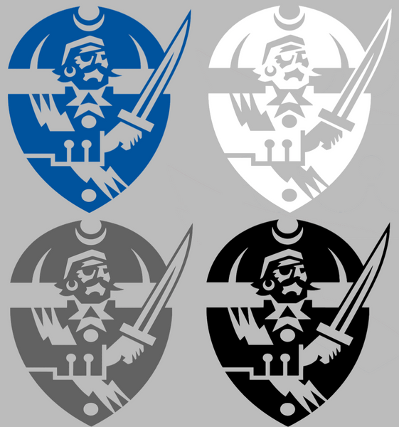Hampton Pirates Team Logo Premium DieCut Vinyl Decal PICK COLOR & SIZE