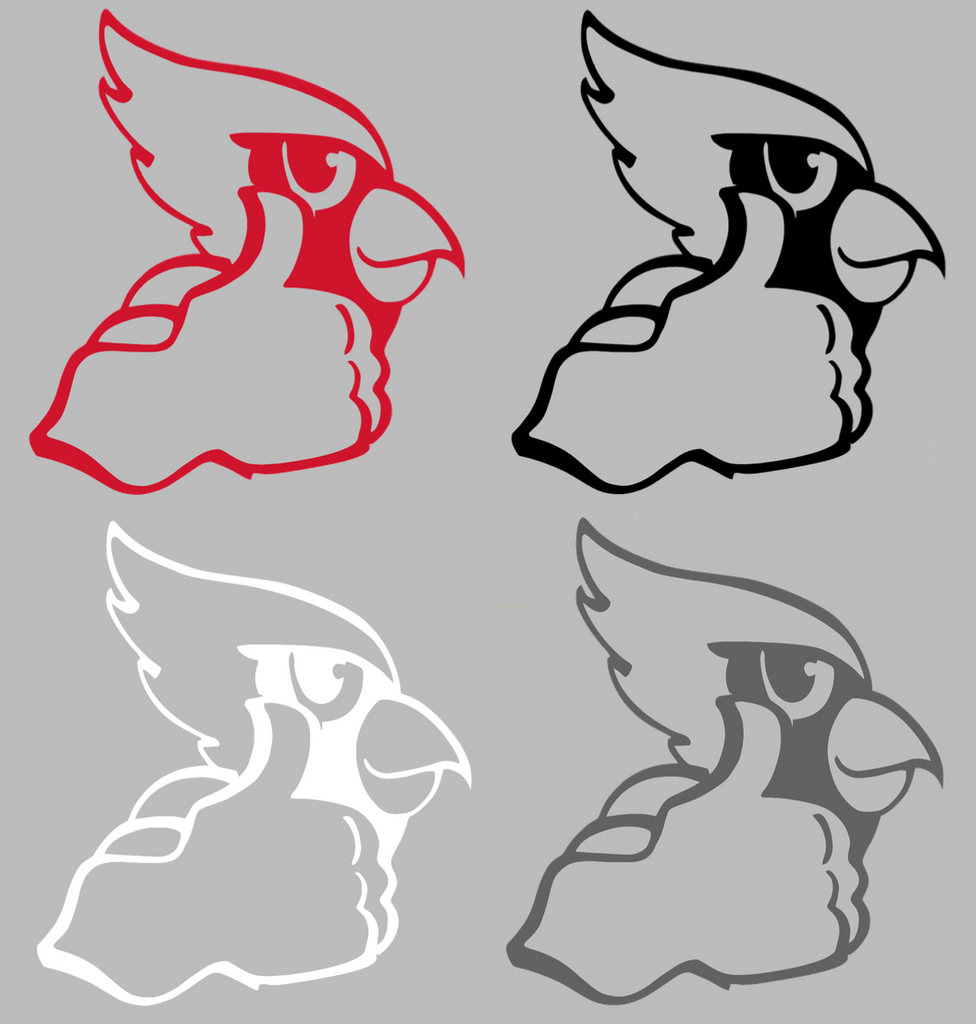 Illinois State Redbirds Retro Throwback Logo Premium DieCut Vinyl Decal PICK COLOR & SIZE