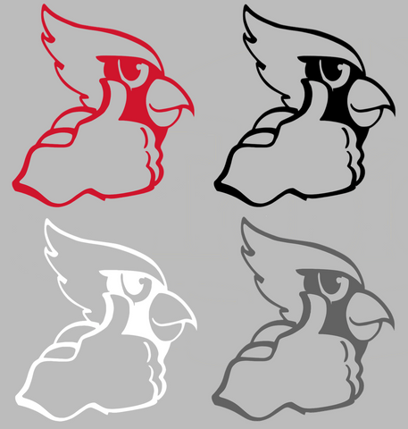 Illinois State Redbirds Retro Throwback Logo Premium DieCut Vinyl Decal PICK COLOR & SIZE