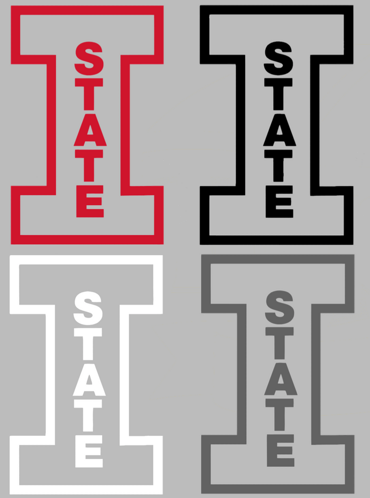 Illinois State Redbirds Retro Throwback Logo Premium DieCut Vinyl Decal PICK COLOR & SIZE