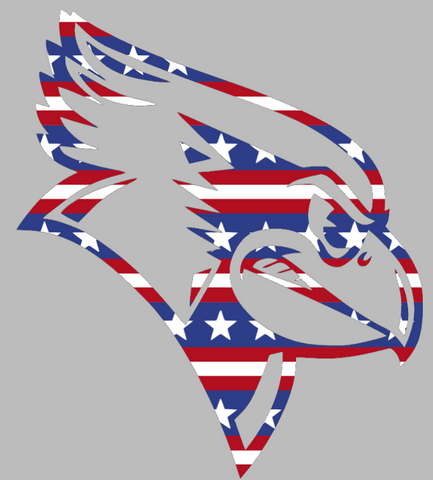Illinois State Redbirds Team Logo Stars & Stripes USA American Flag Vinyl Decal PICK SIZE