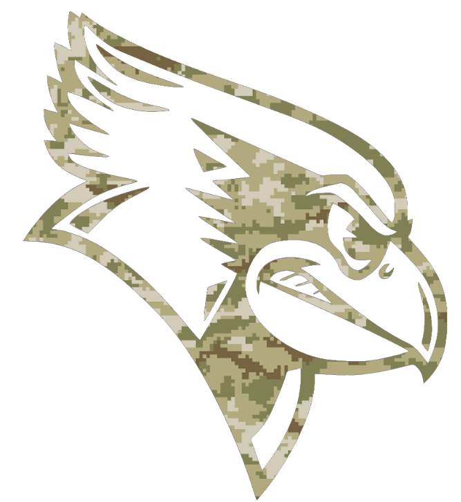 Illinois State Redbirds Team Logo Salute to Service Camouflage Camo Vinyl Decal PICK SIZE
