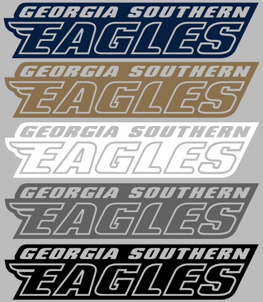 Georgia Southern Eagles Team Name Logo Premium DieCut Vinyl Decal PICK COLOR & SIZE