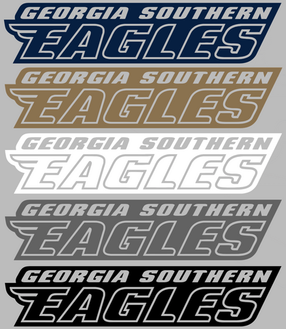 Georgia Southern Eagles Team Name Logo Premium DieCut Vinyl Decal PICK COLOR & SIZE
