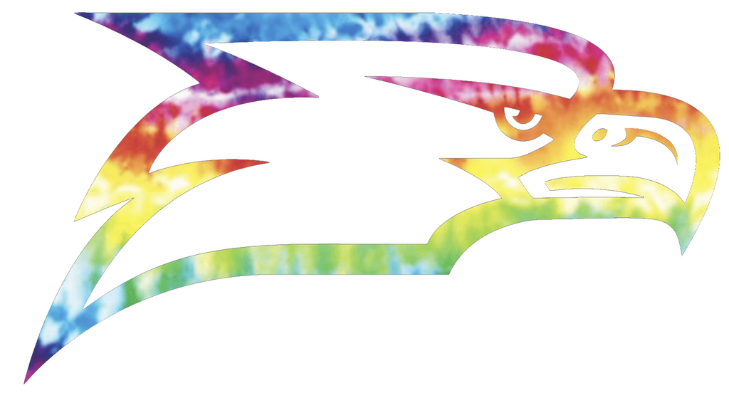 Georgia Southern Eagles Team Logo Crucial Catch Cancer Tie Dye Vinyl Decal PICK SIZE