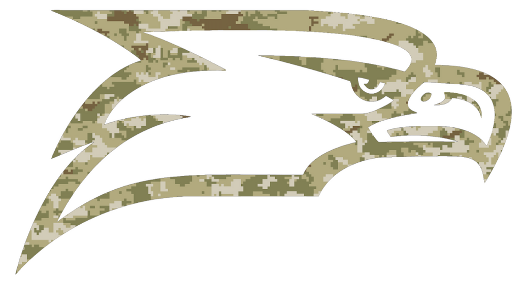 Georgia Southern Eagles Team Logo Salute to Service Camouflage Camo Vinyl Decal PICK SIZE